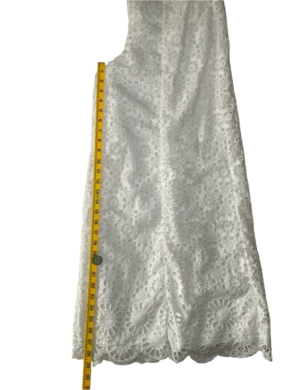 Maeve White Lace Wide Leg Pants - Picture 7 of 9